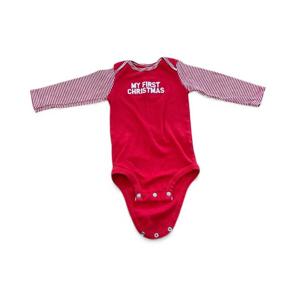 Carter’s 'My First Christmas' Long Sleeve Onesie